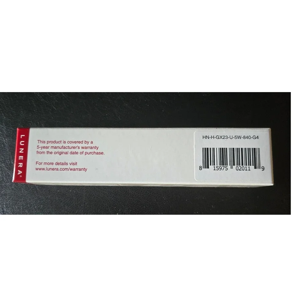 Lunera Helen‎ Lamp LED Replacement 2 Pin CFL GX23 Base 4000K HN-H-GX23-U